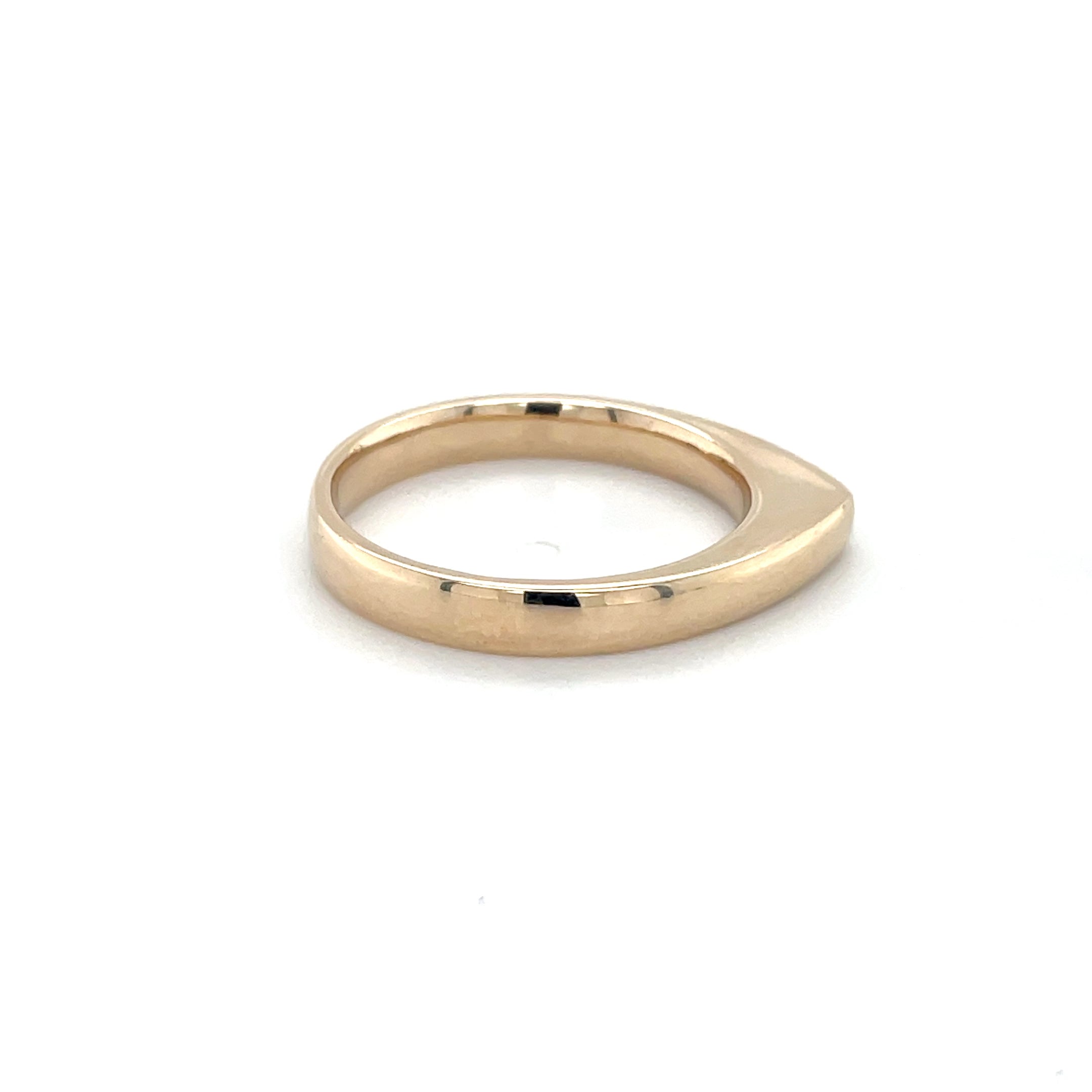 Angular Simple Rings 9ct Yellow Gold Angular Stacking Ring – Matt Loretan Jewellery